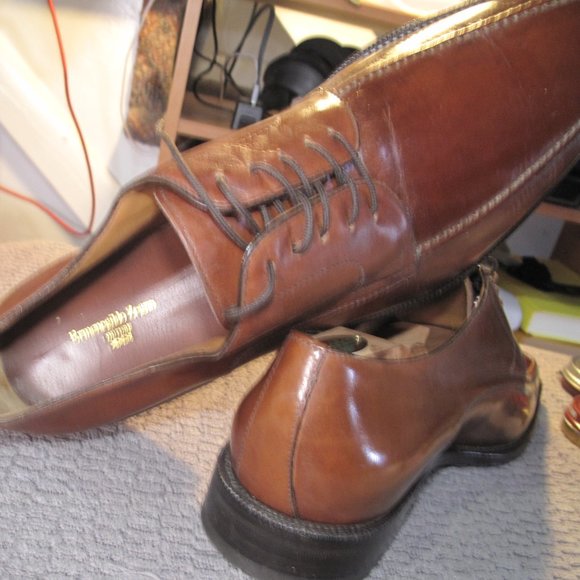 Ermenegildo Zegna, Couture XXX, Fatte a Mano Almond Toe Lace Up Oxford. - Picture 4 of 15